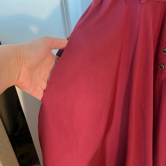 Collectif Burgundy Dress - Picture 4 of 6